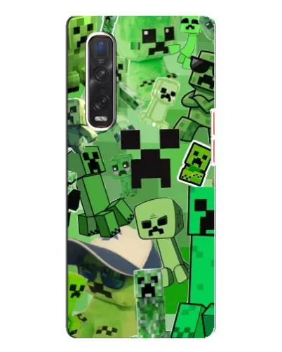 Чехол для OPPO Find X3 Pro с картинкой «Криперы Minecraft» Чехол для OPPO Find X3 Pro с картинкой «Криперы Minecraft»