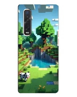 Чехол для OPPO Find X3 Pro с картинкой «Minecraft летний день»