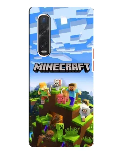 Чехол для OPPO Find X3 Pro с картинкой «Minecraft классический мир» Чехол для OPPO Find X3 Pro с картинкой «Minecraft классический мир»