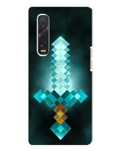 Чехол для OPPO Find X3 Pro с картинкой «Алмазный меч неон» Чехол для OPPO Find X3 Pro с картинкой «Алмазный меч неон»