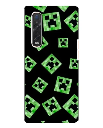 Чехол для OPPO Find X3 Pro с картинкой «Паттерн с криперами» Чехол для OPPO Find X3 Pro с картинкой «Паттерн с криперами»