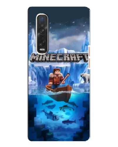 Чехол для OPPO Find X3 Pro с картинкой «Minecraft ледяной мир» Чехол для OPPO Find X3 Pro с картинкой «Minecraft ледяной мир»