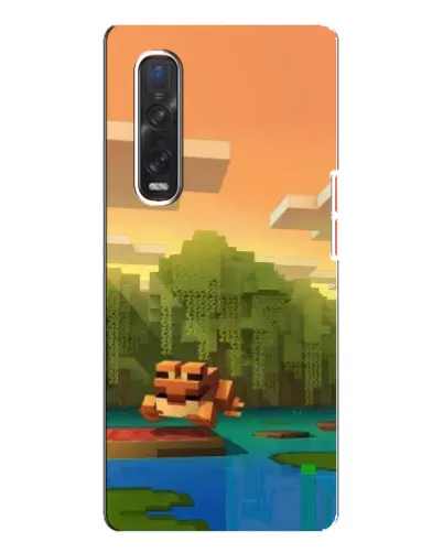 Чехол для OPPO Find X3 Pro с картинкой «Майнкрафт закат солнца» Чехол для OPPO Find X3 Pro с картинкой «Майнкрафт закат солнца»