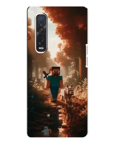 Чехол для OPPO Find X3 Pro с картинкой «Стив в лесу» Чехол для OPPO Find X3 Pro с картинкой «Стив в лесу»