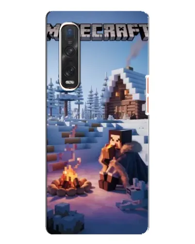 Чехол для OPPO Find X3 Pro с картинкой «Зимний Minecraft» Чехол для OPPO Find X3 Pro с картинкой «Зимний Minecraft»