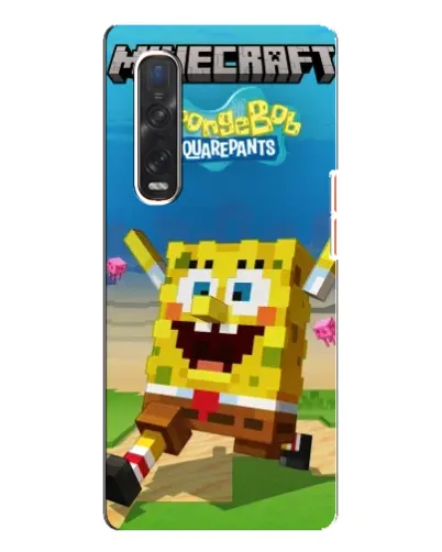 Чехол для OPPO Find X3 Pro с картинкой «Губка Боб Minecraft» Чехол для OPPO Find X3 Pro с картинкой «Губка Боб Minecraft»