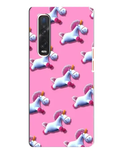 Чехол для OPPO Find X3 Pro с картинкой «Единороги на розовом» Чехол для OPPO Find X3 Pro с картинкой «Единороги на розовом»