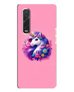 Чехол для OPPO Find X3 Pro с картинкой «Сказочный единорог»