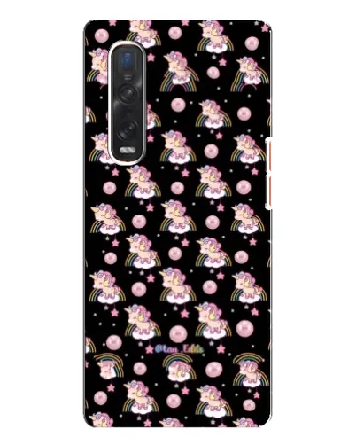 Чехол для OPPO Find X3 Pro с картинкой «Magic Unicorn паттерн» Чехол для OPPO Find X3 Pro с картинкой «Magic Unicorn паттерн»