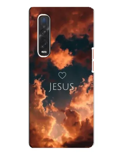 Чехол для OPPO Find X3 Pro с картинкой «Сияние Имени Jesus»