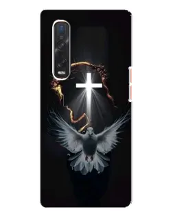 Чехол для OPPO Find X3 Pro с картинкой «Голубь и Свет»