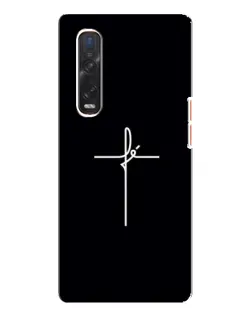 Чехол для OPPO Find X3 Pro с картинкой «Тонкий крест» Чехол для OPPO Find X3 Pro с картинкой «Тонкий крест»