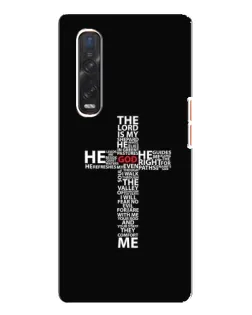 Чехол для OPPO Find X3 Pro с картинкой «Текстовый крест» Чехол для OPPO Find X3 Pro с картинкой «Текстовый крест»