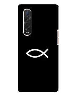 Чехол для OPPO Find X3 Pro с картинкой «Символ рыбы Jesus» Чехол для OPPO Find X3 Pro с картинкой «Символ рыбы Jesus»