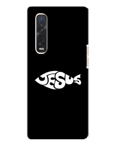 Чехол для OPPO Find X3 Pro с картинкой «Рыба Jesus» Чехол для OPPO Find X3 Pro с картинкой «Рыба Jesus»