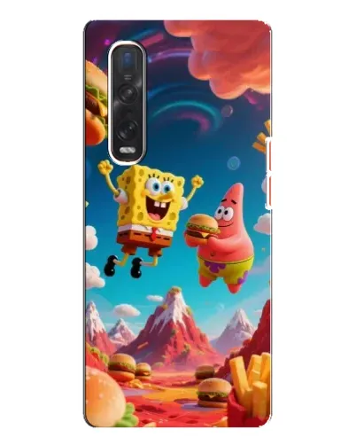Чехол для OPPO Find X3 Pro с картинкой «Космический фастфуд»