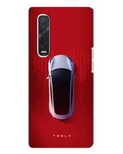Чехол для OPPO Find X3 Pro с картинкой «Tesla Top View» Чехол для OPPO Find X3 Pro с картинкой «Tesla Top View»