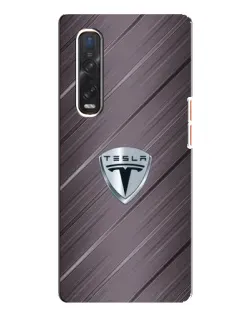 Чехол для OPPO Find X3 Pro с картинкой «Металлическая текстура Tesla» Чехол для OPPO Find X3 Pro с картинкой «Металлическая текстура Tesla»