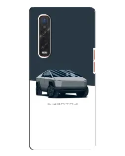 Чехол для OPPO Find X3 Pro с картинкой «Серебристый Cybertruck Tesla» Чехол для OPPO Find X3 Pro с картинкой «Серебристый Cybertruck Tesla»
