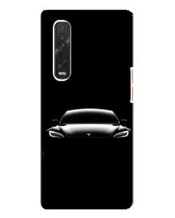 Чехол для OPPO Find X3 Pro с картинкой «Фары Tesla Night» Чехол для OPPO Find X3 Pro с картинкой «Фары Tesla Night»