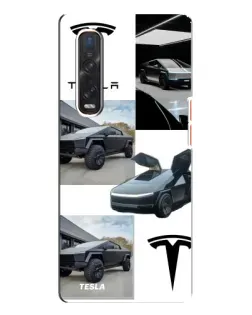 Чехол для OPPO Find X3 Pro с картинкой «Коллаж Cybertruck Tesla» Чехол для OPPO Find X3 Pro с картинкой «Коллаж Cybertruck Tesla»