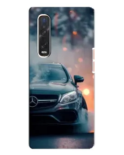 Чехол для OPPO Find X3 Pro с картинкой «Mercedes — ночной город» Чехол для OPPO Find X3 Pro с картинкой «Mercedes — ночной город»