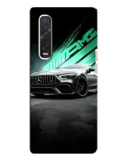 Чехол для OPPO Find X3 Pro с картинкой «Темный Mercedes AMG»