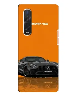 Чехол для OPPO Find X3 Pro с картинкой «Оранжевый Mercedes AMG»