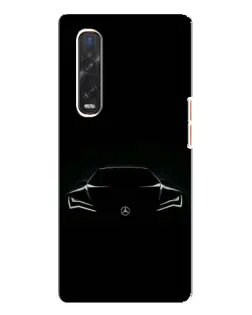 Чехол для OPPO Find X3 Pro с картинкой «Mercedes — силуэт авто» Чехол для OPPO Find X3 Pro с картинкой «Mercedes — силуэт авто»