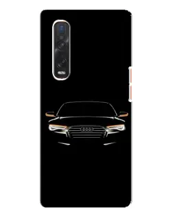 Чехол для OPPO Find X3 Pro с картинкой «Audi — ночной контур» Чехол для OPPO Find X3 Pro с картинкой «Audi — ночной контур»