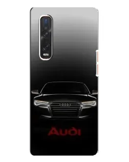 Чехол для OPPO Find X3 Pro с картинкой «Audi — градиентный контур» Чехол для OPPO Find X3 Pro с картинкой «Audi — градиентный контур»