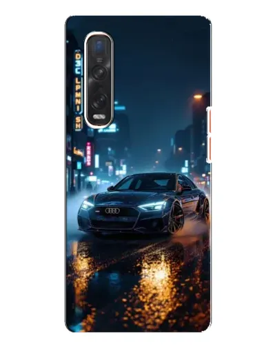 Чехол для OPPO Find X3 Pro с картинкой «Ночной город и Audi» Чехол для OPPO Find X3 Pro с картинкой «Ночной город и Audi»