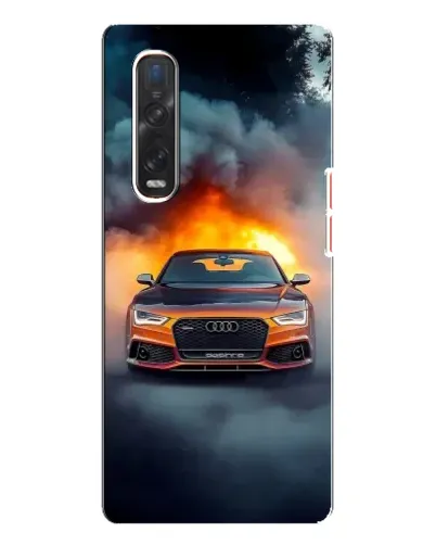 Чехол для OPPO Find X3 Pro с картинкой «Audi в огненном дыму» Чехол для OPPO Find X3 Pro с картинкой «Audi в огненном дыму»