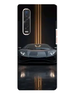 Чехол для OPPO Find X3 Pro с картинкой «Lamborghini золотые линии» Чехол для OPPO Find X3 Pro с картинкой «Lamborghini золотые линии»