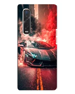 Чехол для OPPO Find X3 Pro с картинкой «Lamborghini красный дым» Чехол для OPPO Find X3 Pro с картинкой «Lamborghini красный дым»