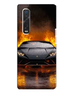 Чехол для OPPO Find X3 Pro с картинкой «Lamborghini в огне» Чехол для OPPO Find X3 Pro с картинкой «Lamborghini в огне»