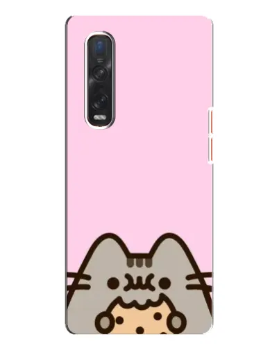 Чехол для OPPO Find X3 Pro с картинкой «Pusheen и печенье»