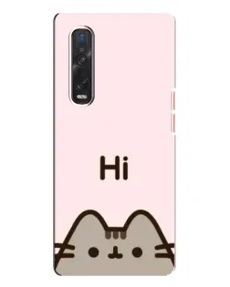Чехол для OPPO Find X3 Pro с картинкой «Пушин говорит Hi» Чехол для OPPO Find X3 Pro с картинкой «Пушин говорит Hi»
