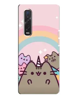 Чехол для OPPO Find X3 Pro с картинкой «Единорог Pusheen» Чехол для OPPO Find X3 Pro с картинкой «Единорог Pusheen»
