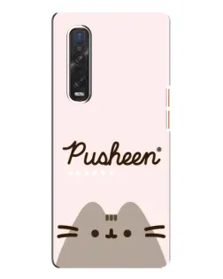 Чехол для OPPO Find X3 Pro с картинкой «Pusheen логотип» Чехол для OPPO Find X3 Pro с картинкой «Pusheen логотип»