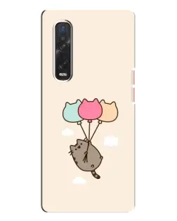 Чехол для OPPO Find X3 Pro с картинкой «Пушин на шариках» Чехол для OPPO Find X3 Pro с картинкой «Пушин на шариках»