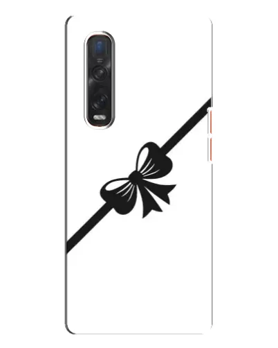Чехол для OPPO Find X3 Pro с картинкой «Диагональный бант»