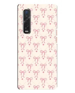 Чехол для OPPO Find X3 Pro с картинкой «Розовые бантики Coquette» Чехол для OPPO Find X3 Pro с картинкой «Розовые бантики Coquette»