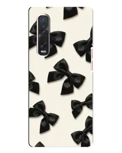 Чехол для OPPO Find X3 Pro с картинкой «Черные бантики» Чехол для OPPO Find X3 Pro с картинкой «Черные бантики»