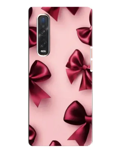 Чехол для OPPO Find X3 Pro с картинкой «Бордовый атлас»