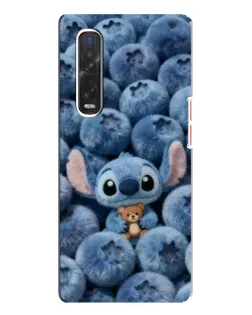 Чехол для OPPO Find X3 Pro с картинкой «Стич и голубика» Чехол для OPPO Find X3 Pro с картинкой «Стич и голубика»