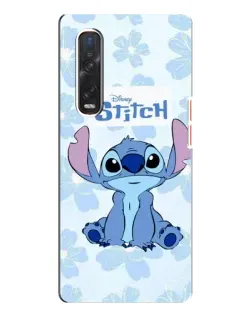 Чехол для OPPO Find X3 Pro с картинкой «Stitch среди цветов» Чехол для OPPO Find X3 Pro с картинкой «Stitch среди цветов»