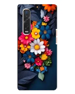 Чехол для OPPO Find X3 Pro с картинкой «Цветочная феерия»