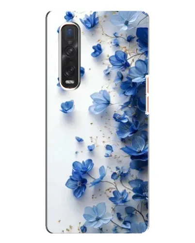 Чехол для OPPO Find X3 Pro с картинкой «Голубой цветочный каскад» Чехол для OPPO Find X3 Pro с картинкой «Голубой цветочный каскад»