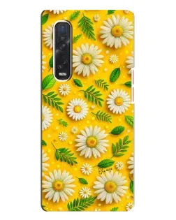 Чехол для OPPO Find X3 Pro с картинкой «Ромашковое солнце»